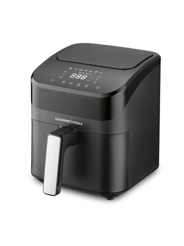 Gourmet Maxx Heißluft-Fritteuse Digital 4l 1400W schwarz Schwarz