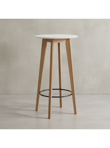 KADIMA DESIGN Stehtisch | Weiß, 60x110x60cm, Skandinavisch, Bar