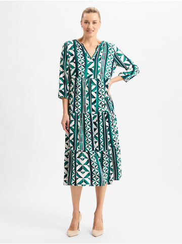 Street One Kleid in grün ecru - 0001