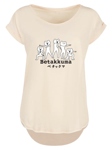 F4NT4STIC Long Cut T-Shirt Betakkuma Five Power Poses in Whitesand