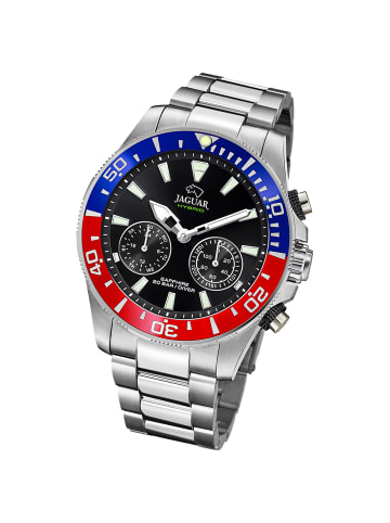 Jaguar Multifunktion-Armbanduhr Jaguar Connected silber extra groß (ca. 45,7mm)