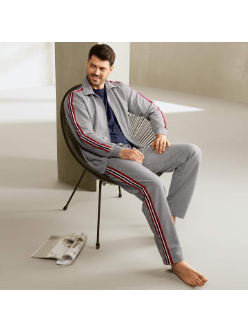 Erwin Müller Sweat Freizeithose, lang in grau meliert