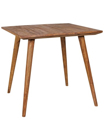 KADIMA DESIGN Esszimmertisch REPA 80 x 80 x 76 cm rustikal Massiv-Holz,