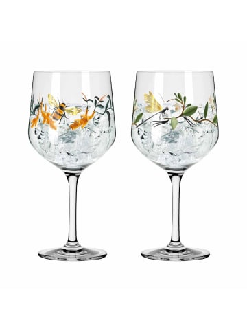 RITZENHOFF 2er Set Gin-Gläser Botanic Glamour 720 ml transparent in transparent