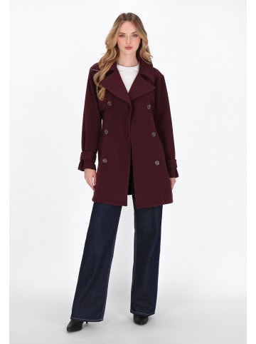 DreiMaster Vintage Women Coat in burgundy
