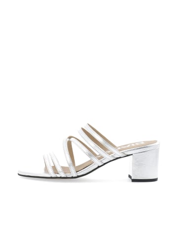 Bianco Mules in Silver