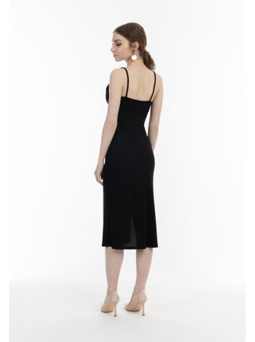 myMo at night Damen Trägerkleid Midi in Schwarz