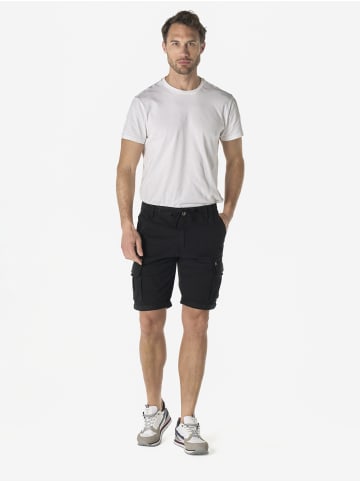 KOROSHI Herren cargo baumwollshorts in Schwarz