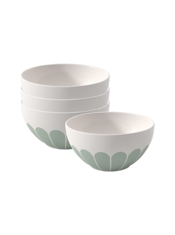 Villeroy & Boch 4er Set Müslischalen Fleur Couleur in ø 14,1 cm in Vert