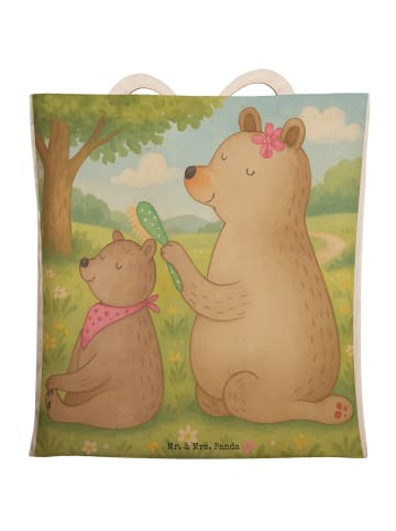Mr. & Mrs. Panda Shopper Bär Kind Design ohne Spruch in Weiß