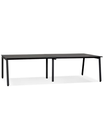 KADIMA DESIGN Schreibtisch Großraumbüro, Doppelarbeitsplatz , 280x140 cm in Schwarz