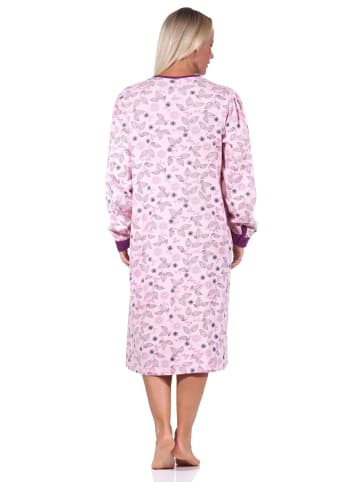 NORMANN Nachthemd Kuschelinterlock - 69627 in rosa