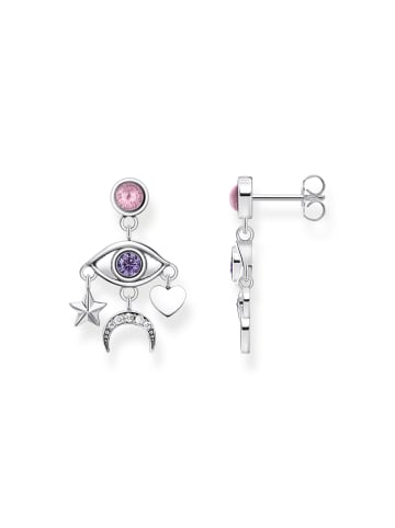 Thomas Sabo Ohrringe in silberfarben, weiß, pink, violett