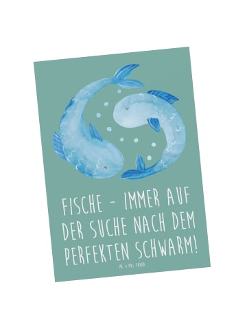 Mr. & Mrs. Panda bildkarte Fische Schwarm mit Spruch in Meeresbrise