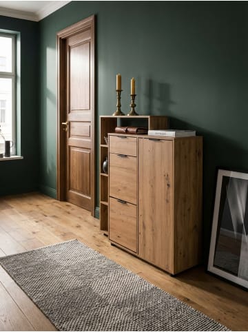 KADIMA DESIGN Schuhschrank Eiche-Dekor 98x110x30 cm Schuhkipper Geschlossen,