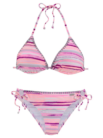 Venice Beach Triangel-Bikini in lachs-bedruckt