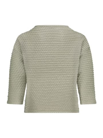 Betty Barclay Sweatshirt mit Stehkragen in Oil Green