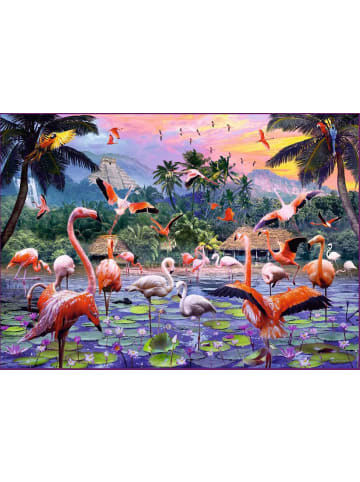 Ravensburger Ravensburger Puzzle 1.000 Teile Pinke Flamingos in bunt