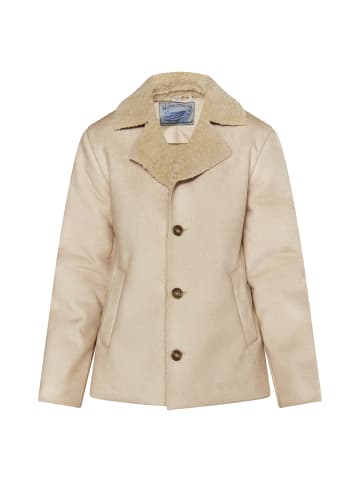 DreiMaster Vintage Übergangsjacke Aus Fellimitat in Cremebeige