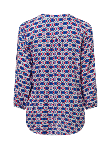 Franco Callegari Bluse Lola in blau rot - 0002