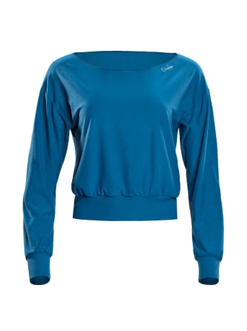 Winshape Functional Light and Soft Cropped Long Sleeve Top LS003LS in teal green