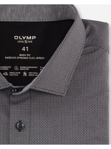 OLYMP  Hemd Level Five 24/Seven in Schwarz