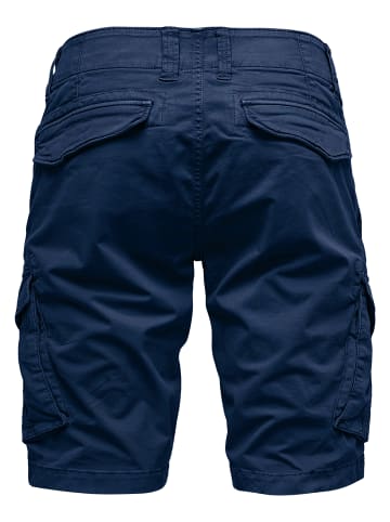 Humy Chino Bermuda Shorts mit Cargo-Taschen A&S in Navy