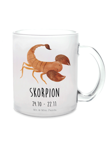 Mr. & Mrs. Panda Teetasse Sternzeichen Skorpion Classic mit Spruch in Transparent