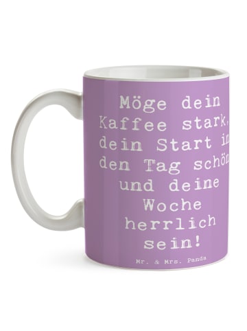 Mr. & Mrs. Panda Kaffeetasse Spruch Selbstzweifel Überwinden mit... in Lavendeltraum