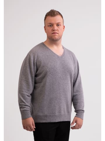 CASH-MERE.CH V-Ausschnitt Pullover in Grau