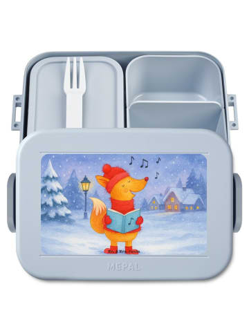 Mr. & Mrs. Panda Frischhaltedose Fuchs Sänger Design ohne Spruch in Blau Pastell