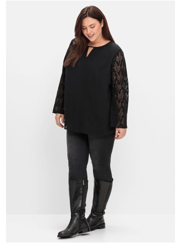 sheego Tunika in schwarz