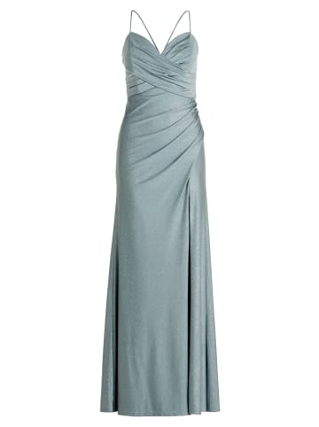 Vera Mont Abendkleid im Glitzer-Look in Blue/Silver