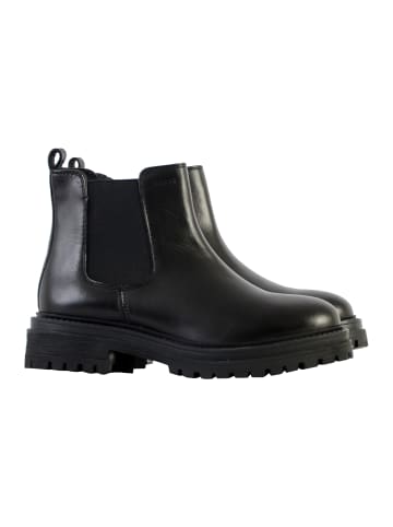 Geox Iridea-Lederstiefeletten Schwarz