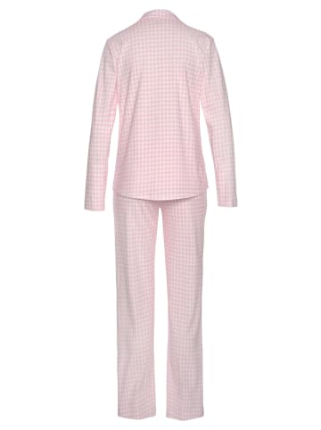 VIVANCE DREAMS Pyjama in rosa-weiß