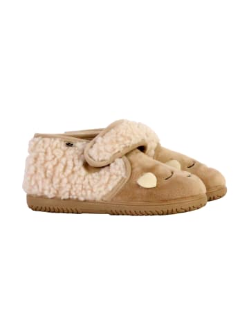Victoria Kinder-Sneaker mit Klettverschluss in Anthrazit Beige