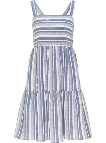 DreiMaster Vintage Sommerkleid in Blau Gestreift