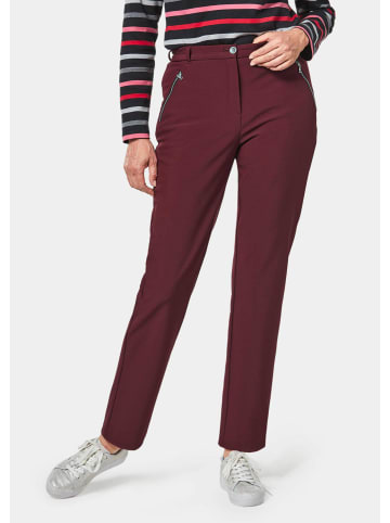 GOLDNER Kurzgröße:  Softshell-Hose CARLA Atmungsaktive Softshell-Hose CARLA in bordeaux