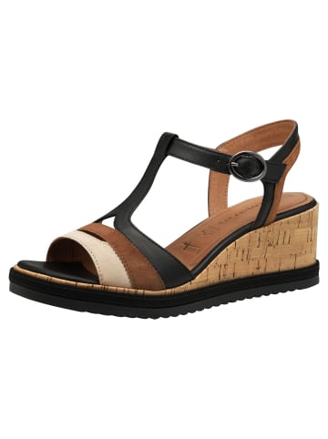 Tamaris Sandalette in BLACK COMB