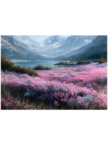 WALLARENA Fototapete Gebirge in Rosa
