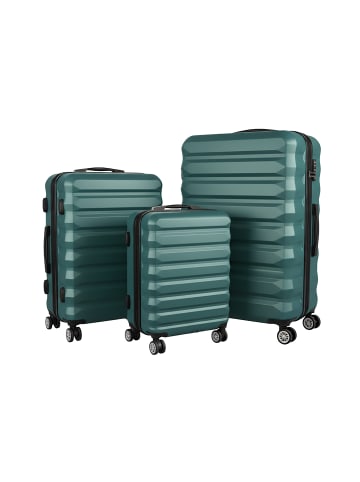 relaxdays 3-tlg. Kofferset in Petrol