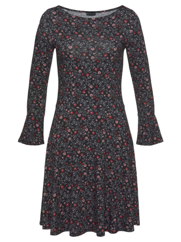 Laura Scott Jerseykleid in schwarz-geblümt