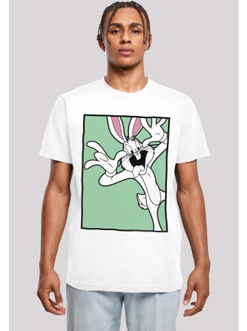 F4NT4STIC T-Shirt Looney Tunes Bugs Bunny Funny Face in weiß