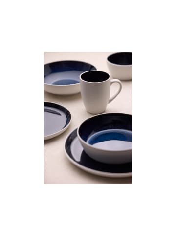 Bitz Becher Gastro in Weiss/Dunkelblau