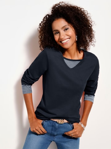 Sieh an! Langarmshirt in marine