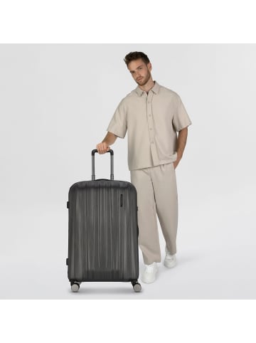 Polestream Moonrock 4 Rollen Trolley 78 cm mit Dehnfalte in black brushed