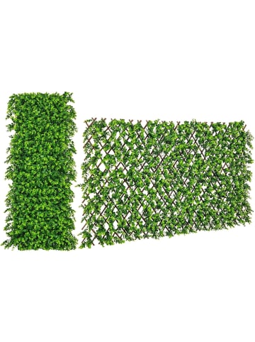 COSTWAY Künstliche Pflanzenwand Sichtschutz 180x90cm in Grün