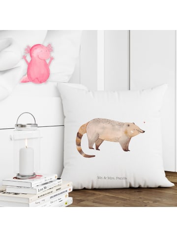 Mr. & Mrs. Panda kuschelkissen 40x40 Nasenbaer ohne Spruch in Weiß