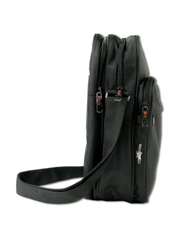Travel n meet Travel N Meet Schultertasche Spinnstoff, Polyester schwarz ca. 28cm