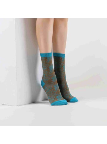 MUNADUNA 2er-Pack 3D-Relief Muster-Socken-Farb-Mix